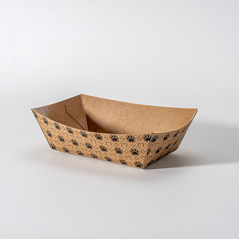 Boat Model Kraft Tray kanggo Casual Dining Appetizer Plates